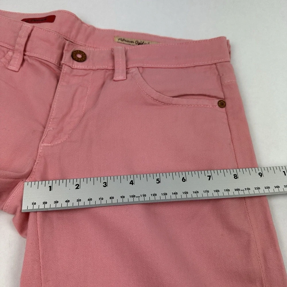 AG Adriano Goldschmied The Dietrich Flare Jeans Womens 26R Pink Low Rise Stretch